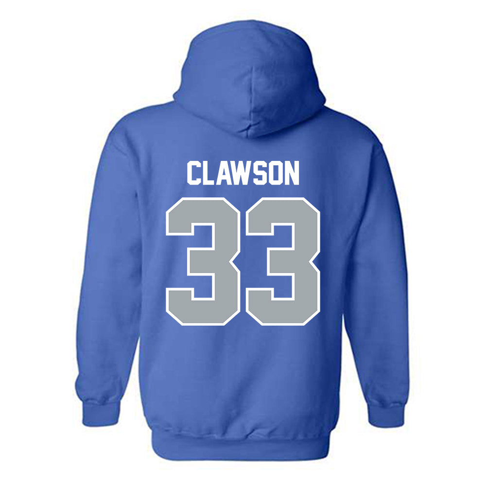 CNU - NCAA Football : Charlie Clawson - Classic Shersey Hooded Sweatshirt-1