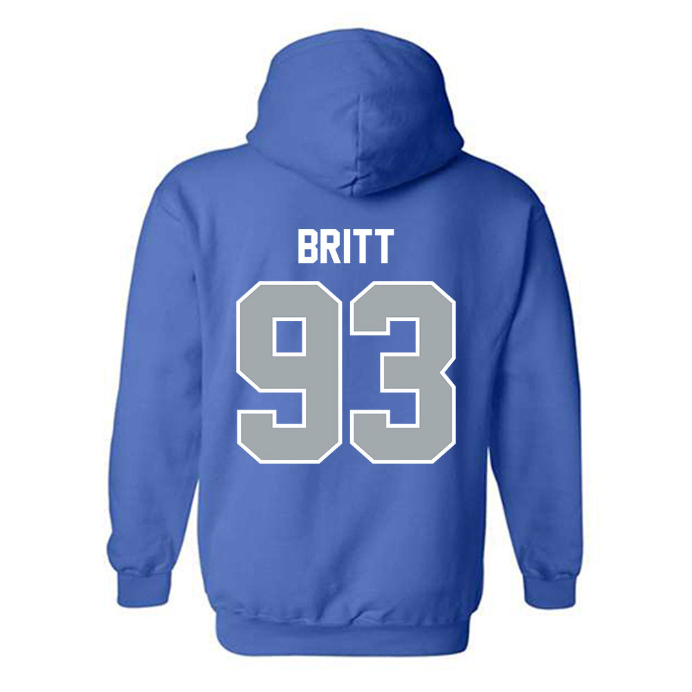 CNU - NCAA Football : Jaylen Britt - Classic Shersey Hooded Sweatshirt-1