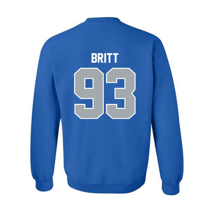 CNU - NCAA Football : Jaylen Britt - Classic Shersey Crewneck Sweatshirt-1
