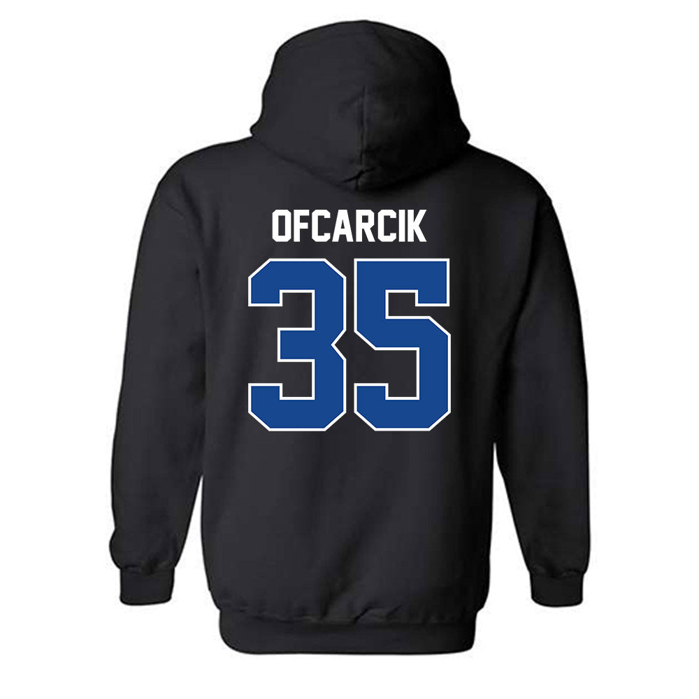 CNU - NCAA Men's Basketball : Jason Ofcarcik - Classic Shersey Hooded Sweatshirt-1