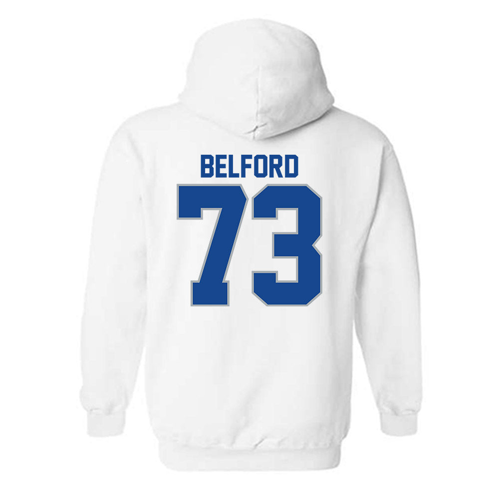 CNU - NCAA Football : Andrew Belford - Classic Shersey Hooded Sweatshirt-1