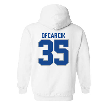 CNU - NCAA Men's Basketball : Jason Ofcarcik - Classic Shersey Hooded Sweatshirt-1