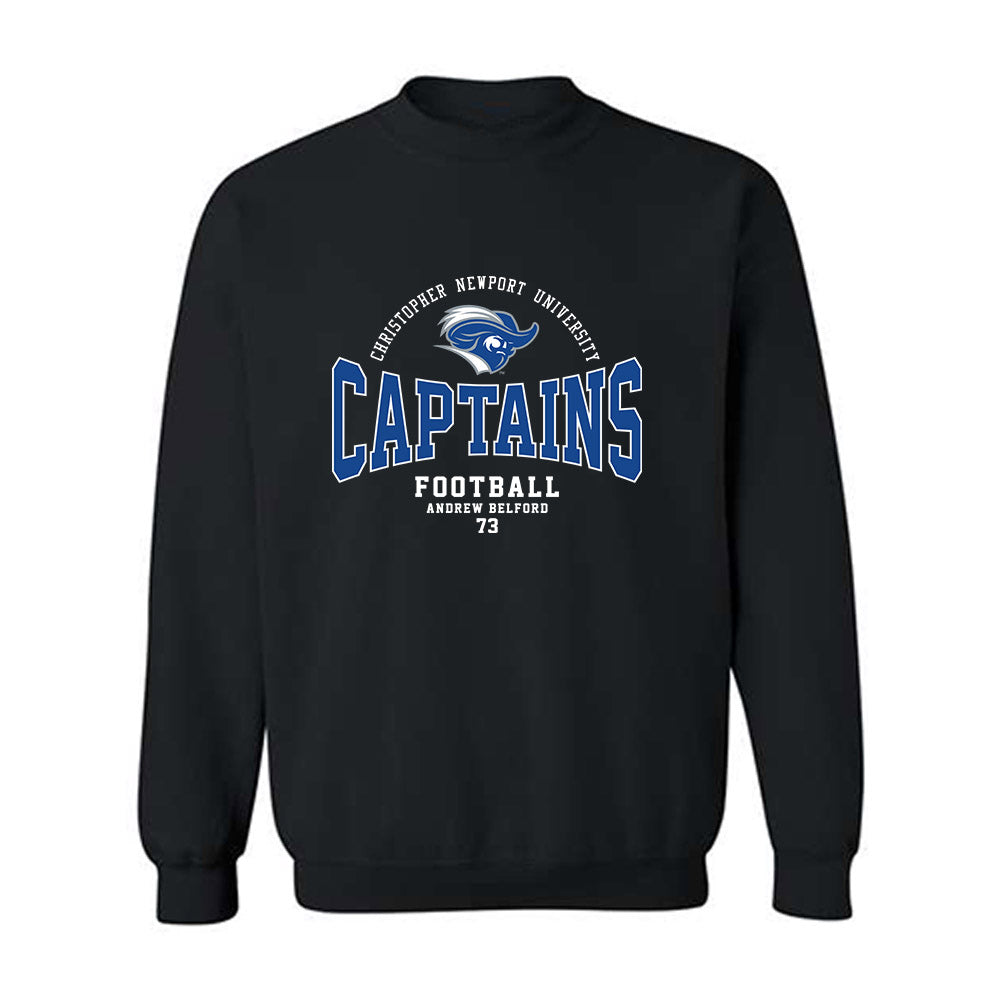 CNU - NCAA Football : Andrew Belford - Classic Fashion Shersey Crewneck Sweatshirt-0