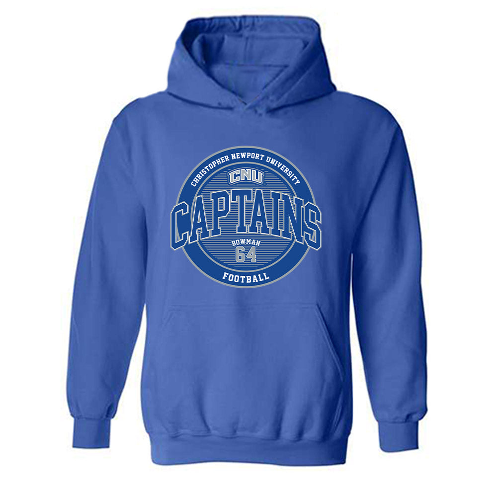 CNU - NCAA Football : Easton Bowman - Classic Fashion Shersey Hooded Sweatshirt-0