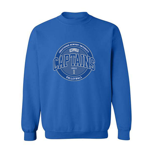 CNU - NCAA Women's Volleyball : Kensie Price - Classic Fashion Shersey Crewneck Sweatshirt-0