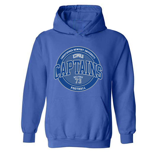 CNU - NCAA Football : Andrew Belford - Classic Fashion Shersey Hooded Sweatshirt-0