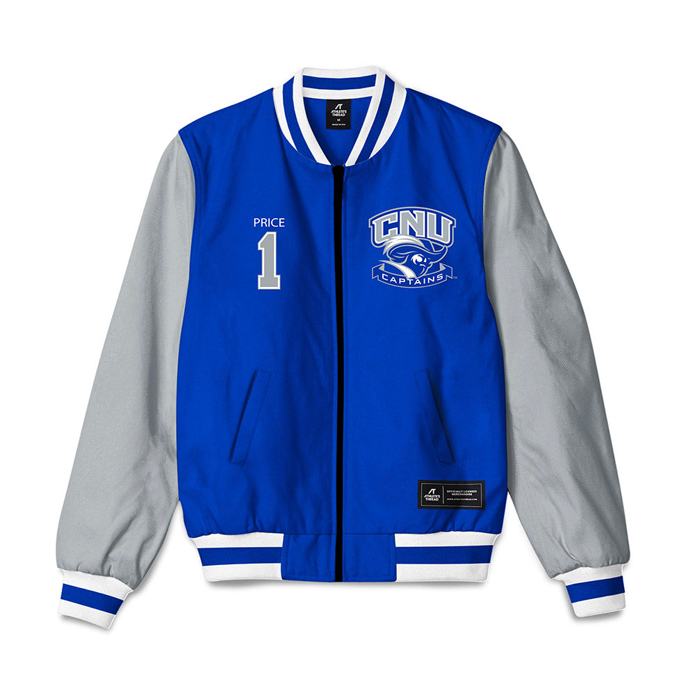 CNU - NCAA Women's Volleyball : Kensie Price - Bomber Jacket-0