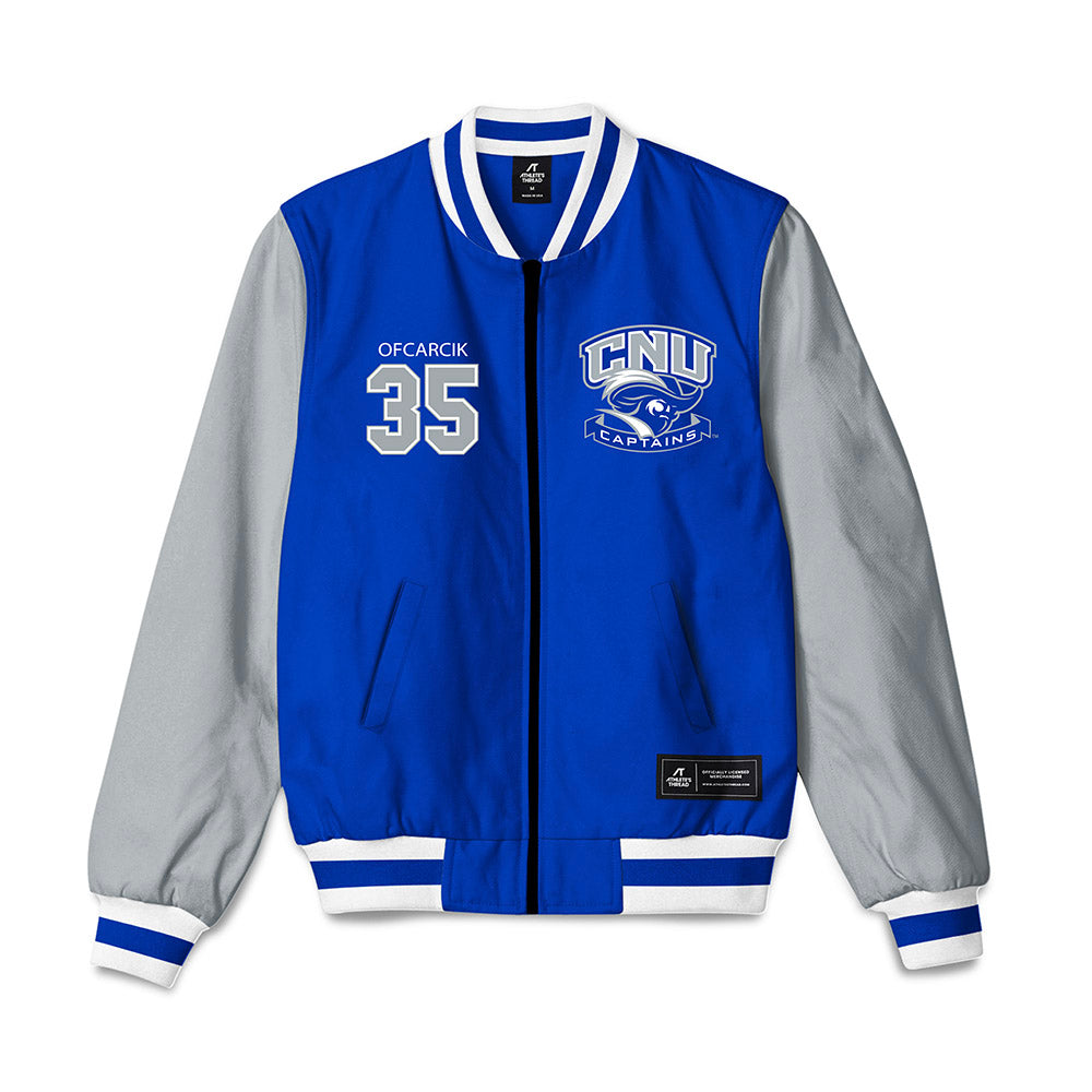 CNU - NCAA Men's Basketball : Jason Ofcarcik - Bomber Jacket-0