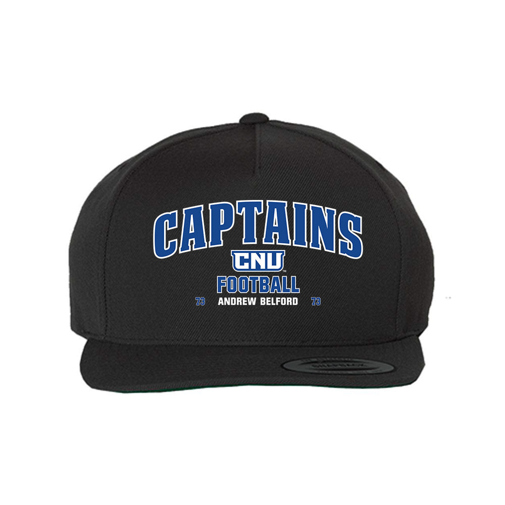 CNU - NCAA Football : Andrew Belford - Snapback Hat-0