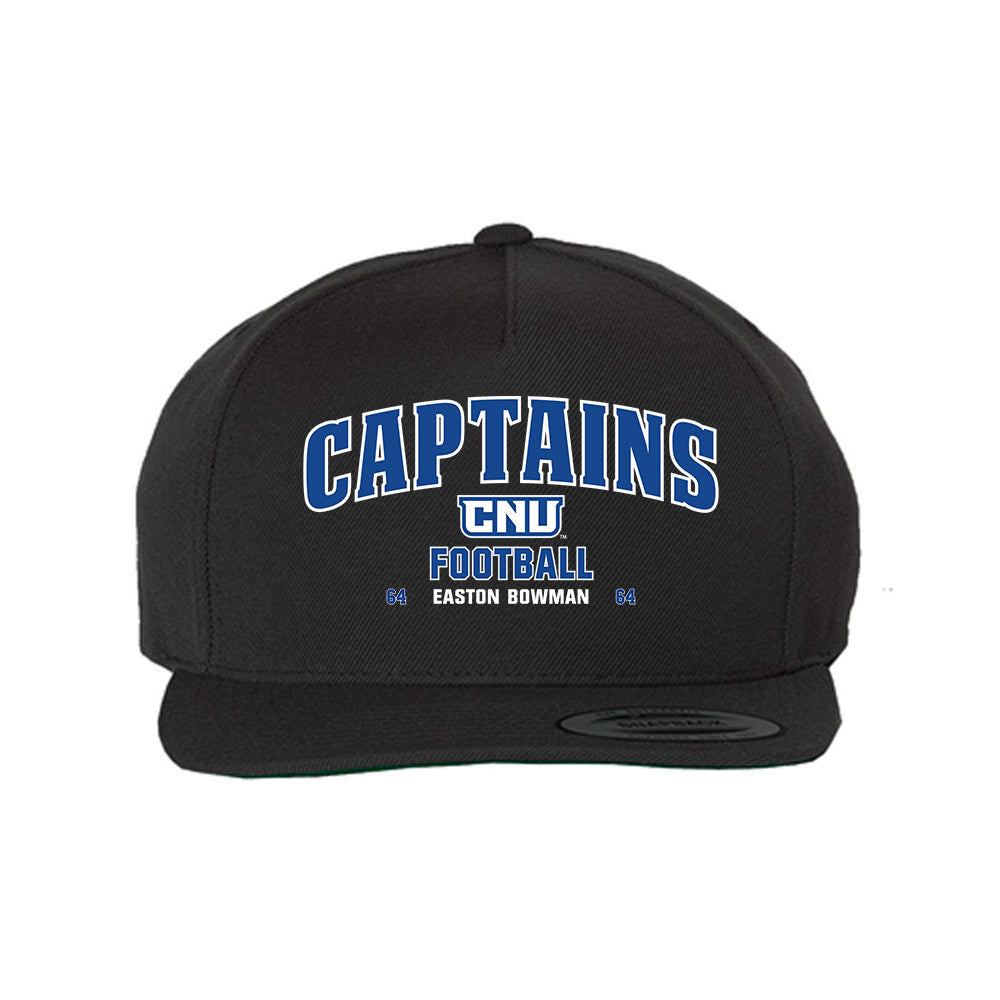 CNU - NCAA Football : Easton Bowman - Snapback Hat-0