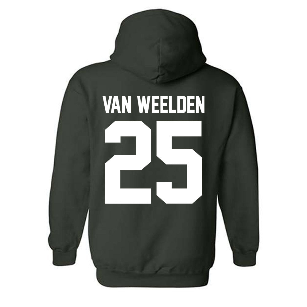 Cleveland State - NCAA Women's Basketball : Ella Van Weelden - Classic Shersey Hooded Sweatshirt-1