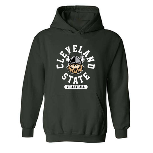 Cleveland State - NCAA Women's Volleyball : Chloe List - Classic Shersey Hooded Sweatshirt-0