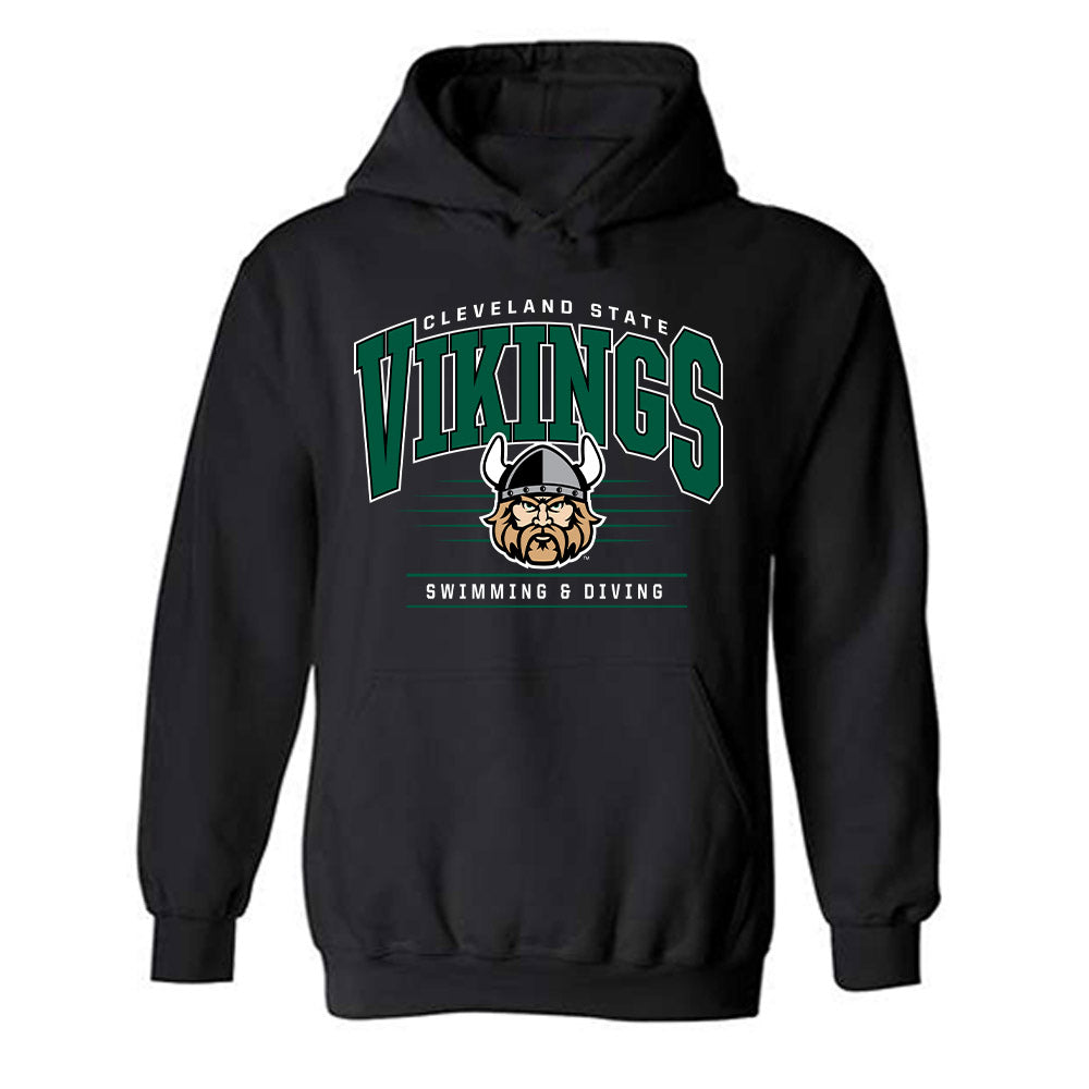 Cleveland State - NCAA Men's Swimming & Diving : Xander Austin - Classic Shersey Hooded Sweatshirt-0
