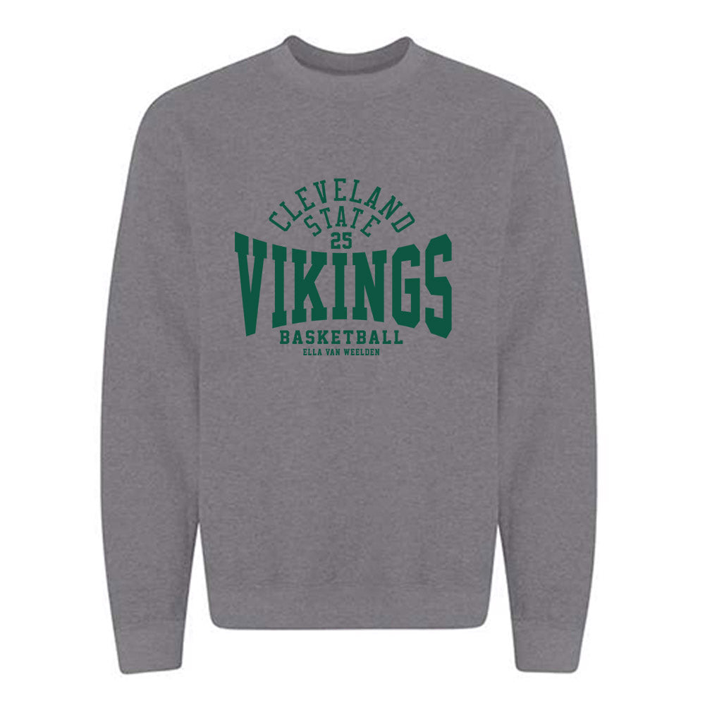 Cleveland State - NCAA Women's Basketball : Ella Van Weelden - Classic Fashion Shersey Crewneck Sweatshirt-0