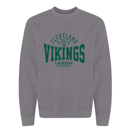 Cleveland State - NCAA Men's Lacrosse : Joseph Ginnetti - Classic Fashion Shersey Crewneck Sweatshirt-0