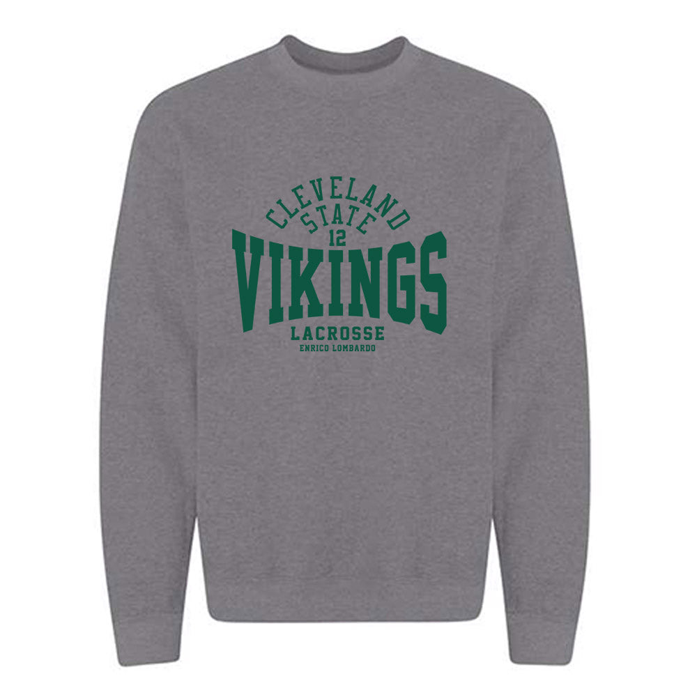 Cleveland State - NCAA Men's Lacrosse : Enrico Lombardo - Classic Fashion Shersey Crewneck Sweatshirt-0
