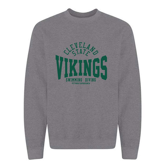Cleveland State - NCAA Men's Swimming & Diving : Vittorio Cappabianca - Classic Fashion Shersey Crewneck Sweatshirt-0