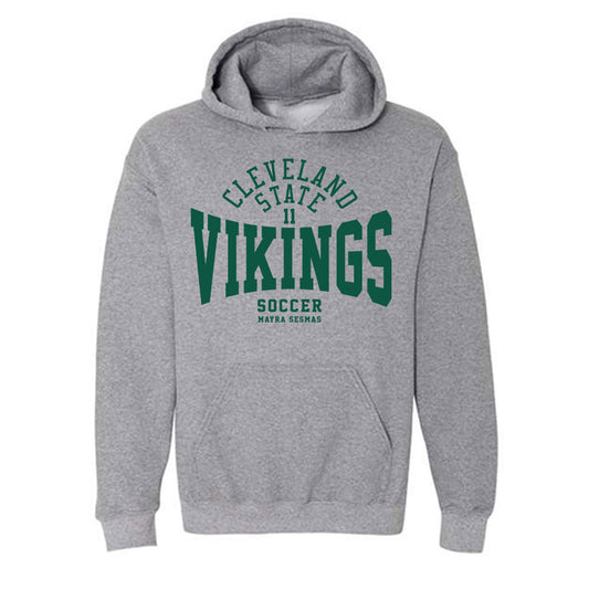 Cleveland State - NCAA Women's Soccer : Mayra Sesmas - Classic Fashion Shersey Hooded Sweatshirt-0