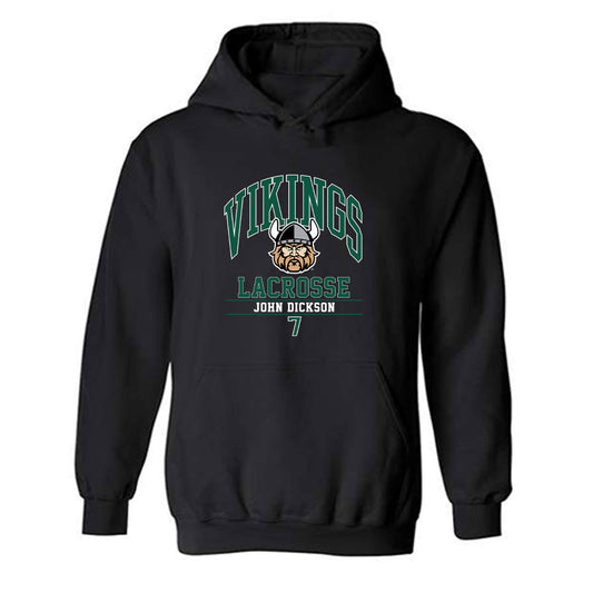 Cleveland State - NCAA Men's Lacrosse : John Dickson - Classic Fashion Shersey Hooded Sweatshirt-0
