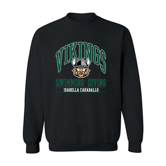 Cleveland State - NCAA Women's Swimming & Diving : Isabella Caraballo - Classic Fashion Shersey Crewneck Sweatshirt-0