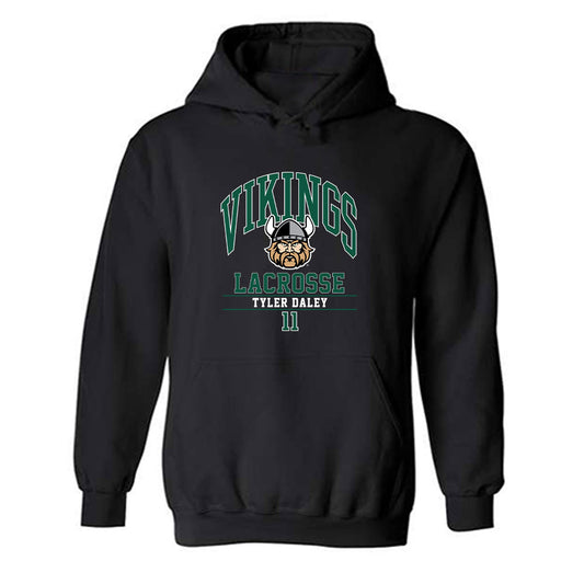 Cleveland State - NCAA Men's Lacrosse : Tyler Daley - Classic Fashion Shersey Hooded Sweatshirt-0