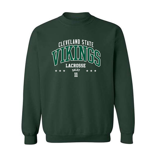 Cleveland State - NCAA Men's Lacrosse : Tyler Daley - Classic Fashion Shersey Crewneck Sweatshirt-0