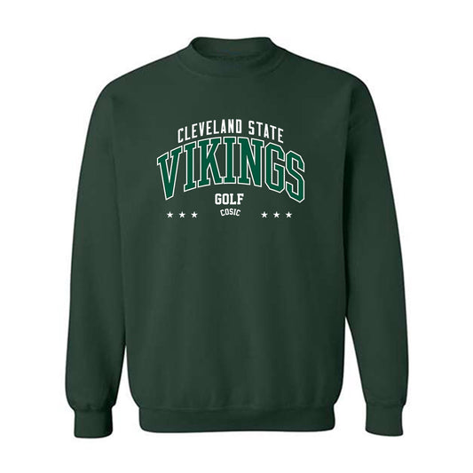 Cleveland State - NCAA Men's Golf : Dominik Cosic - Classic Fashion Shersey Crewneck Sweatshirt-0