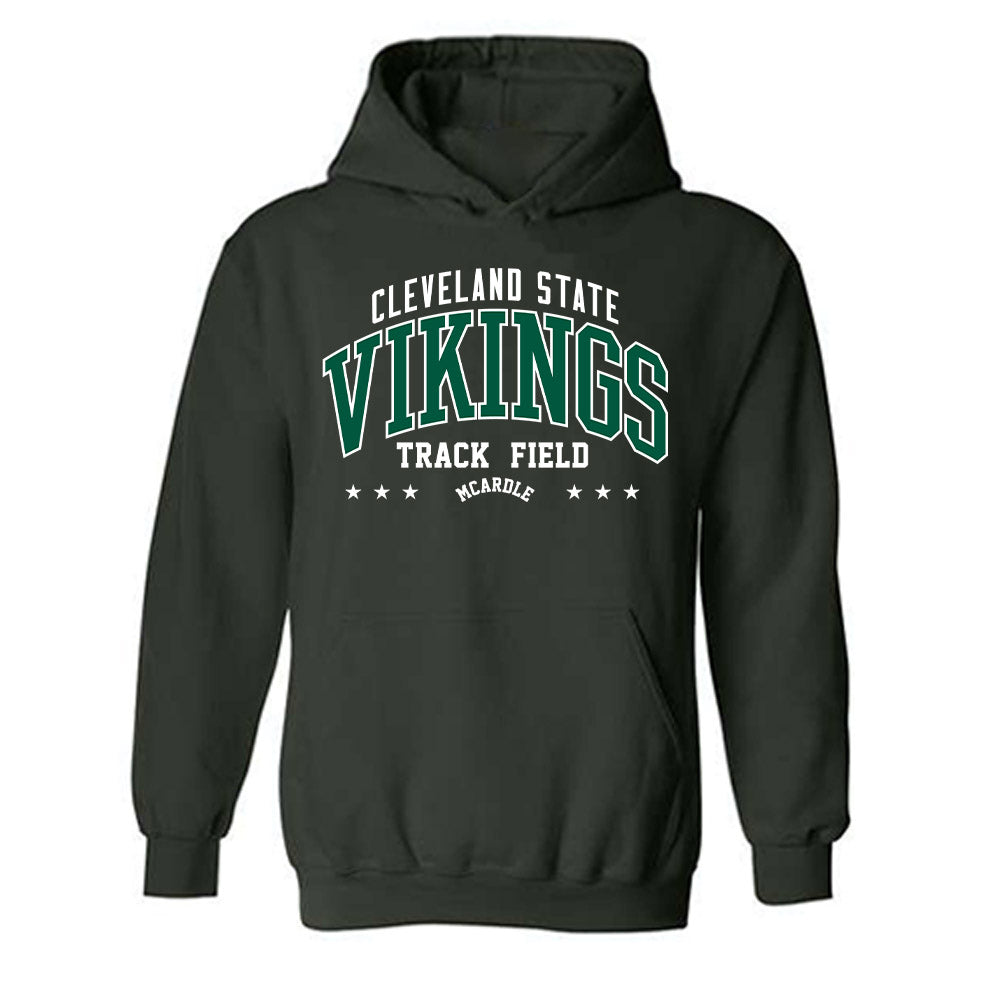Cleveland State - NCAA Women's Track & Field : Jillian McArdle - Classic Fashion Shersey Hooded Sweatshirt-0