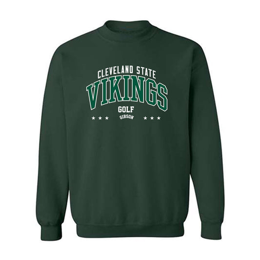 Cleveland State - NCAA Men's Golf : Trace Gibson - Classic Fashion Shersey Crewneck Sweatshirt-0