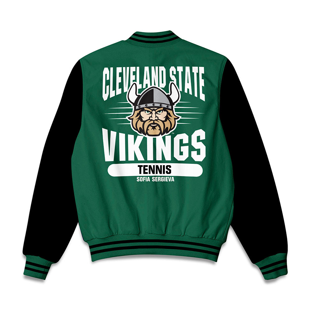 Cleveland State - NCAA Women's Tennis : Sofia Sergieva - Bomber Jacket-1