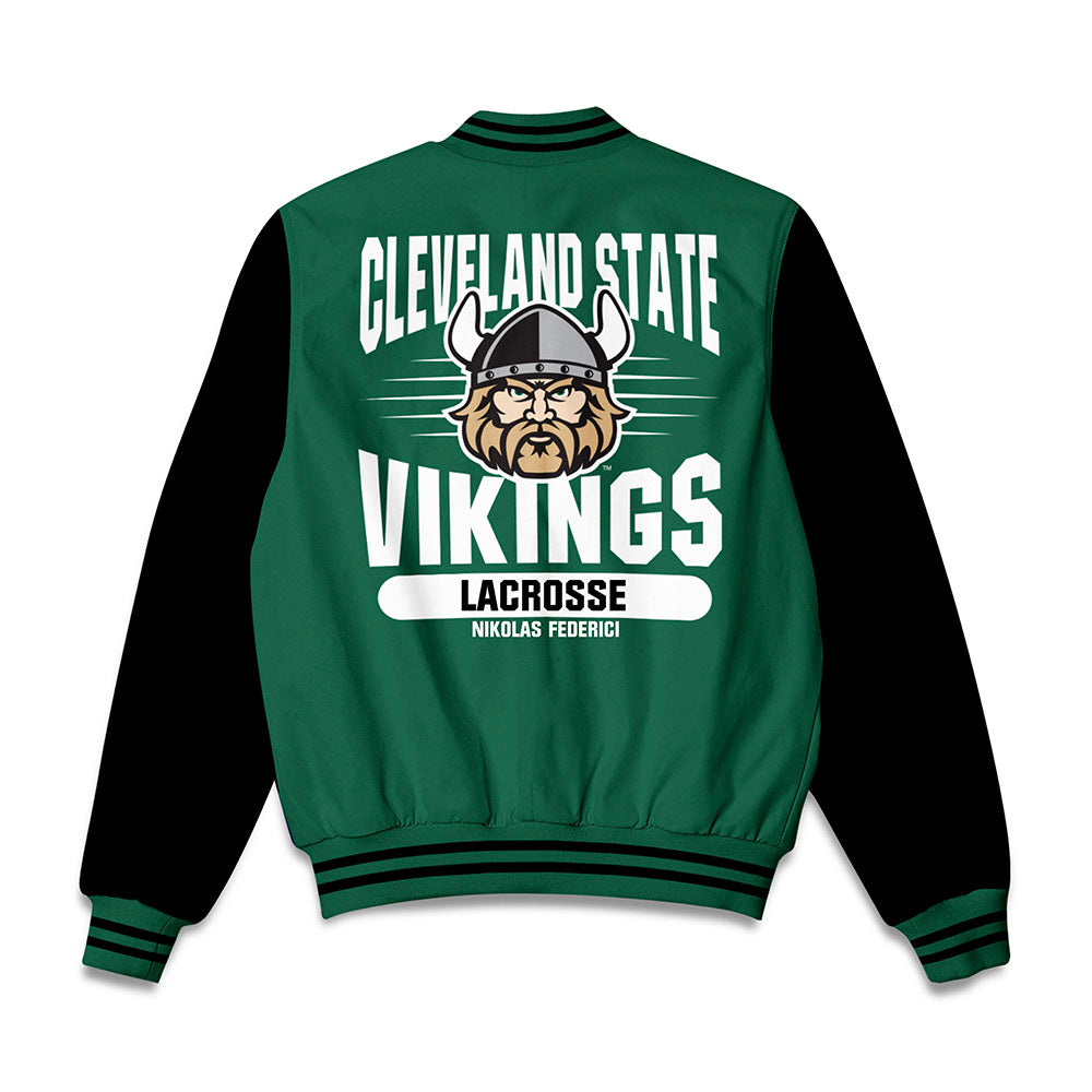 Cleveland State - NCAA Men's Lacrosse : Nikolas Federici - Bomber Jacket-1