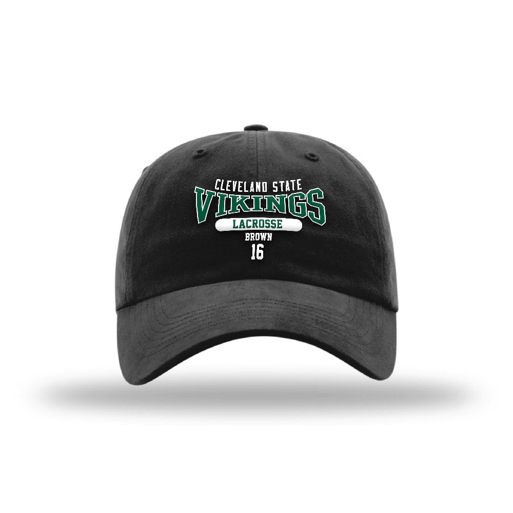 Cleveland State - NCAA Men's Lacrosse : Joel Brown - Garment Washed Twill-0