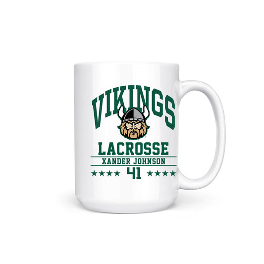 Cleveland State - NCAA Men's Lacrosse : Xander Johnson - Coffee Mug-0