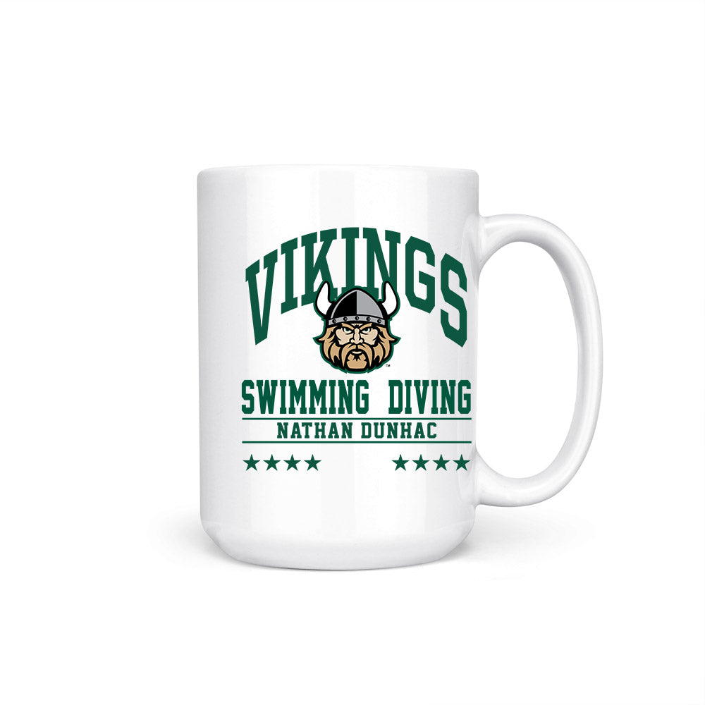 Cleveland State - NCAA Men's Swimming & Diving : Nathan Dunhac - Coffee Mug-0