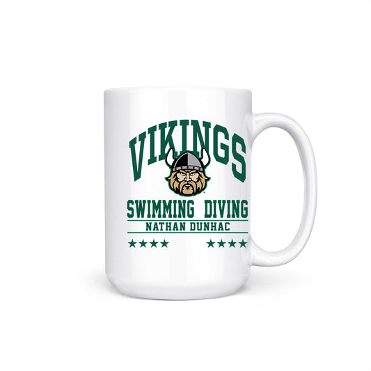 Cleveland State - NCAA Men's Swimming & Diving : Nathan Dunhac - Coffee Mug-0