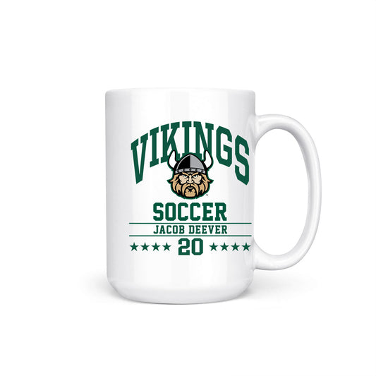 Cleveland State - NCAA Men's Soccer : Jacob Deever - Coffee Mug-0