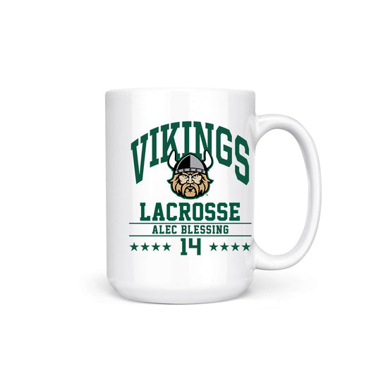 Cleveland State - NCAA Men's Lacrosse : Alec Blessing - Coffee Mug-0