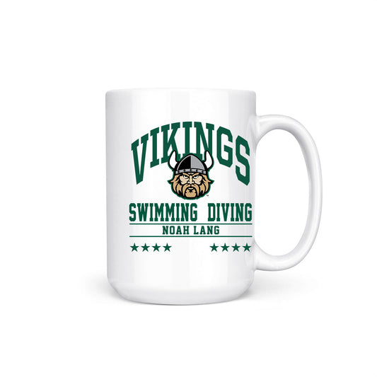 Cleveland State - NCAA Men's Swimming & Diving : Noah Lang - Coffee Mug-0