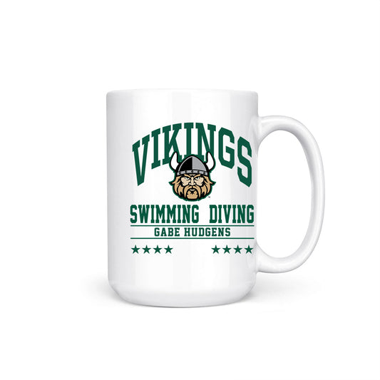 Cleveland State - NCAA Men's Swimming & Diving : Gabe Hudgens - Coffee Mug-0