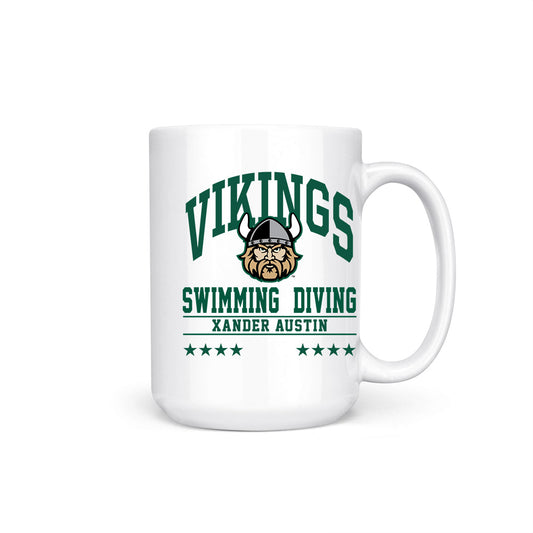 Cleveland State - NCAA Men's Swimming & Diving : Xander Austin - Coffee Mug-0