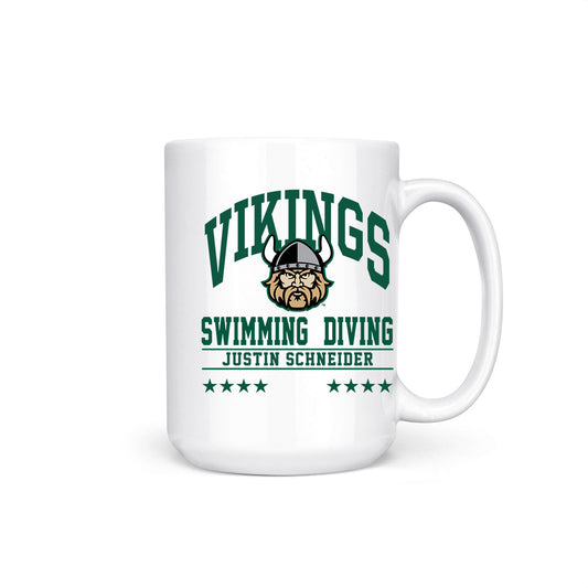 Cleveland State - NCAA Men's Swimming & Diving : Justin Schneider - Coffee Mug-0