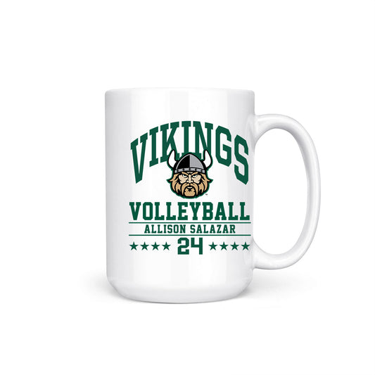 Cleveland State - NCAA Women's Volleyball : Allison Salazar - Coffee Mug-0