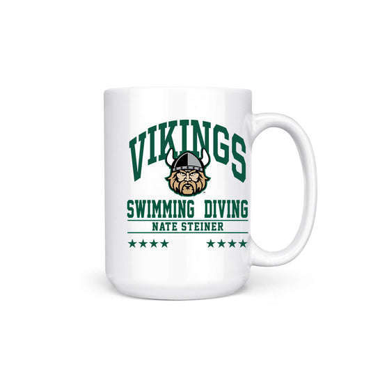 Cleveland State - NCAA Men's Swimming & Diving : Nate Steiner - Coffee Mug-0