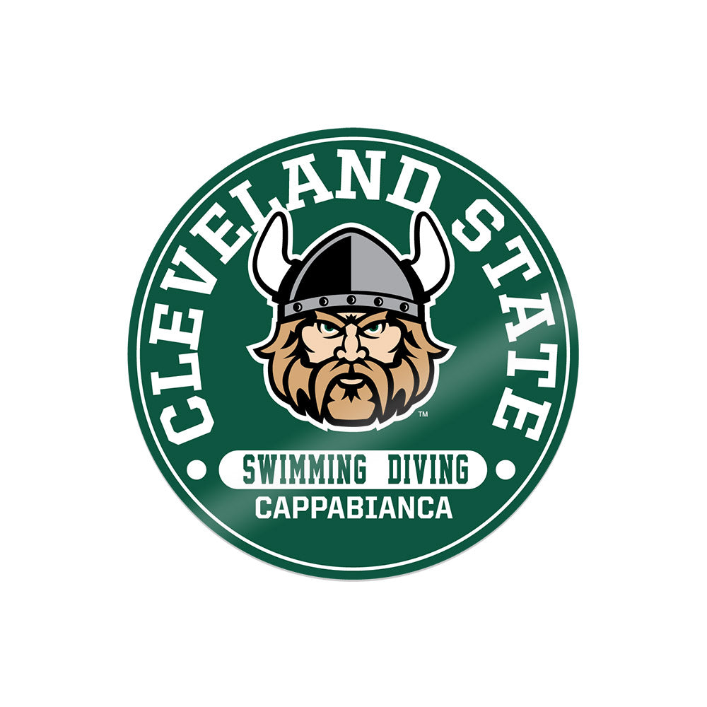 Cleveland State - NCAA Men's Swimming & Diving : Vittorio Cappabianca - Sticker-0