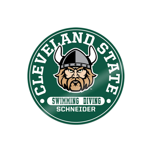 Cleveland State - NCAA Men's Swimming & Diving : Justin Schneider - Sticker-0