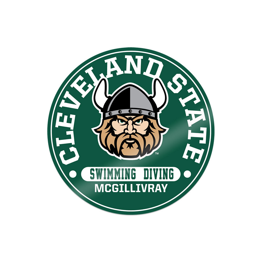 Cleveland State - NCAA Men's Swimming & Diving : Chalmers McGillivray - Sticker-0