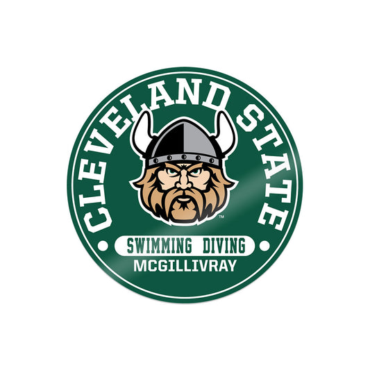 Cleveland State - NCAA Men's Swimming & Diving : Chalmers McGillivray - Sticker-0