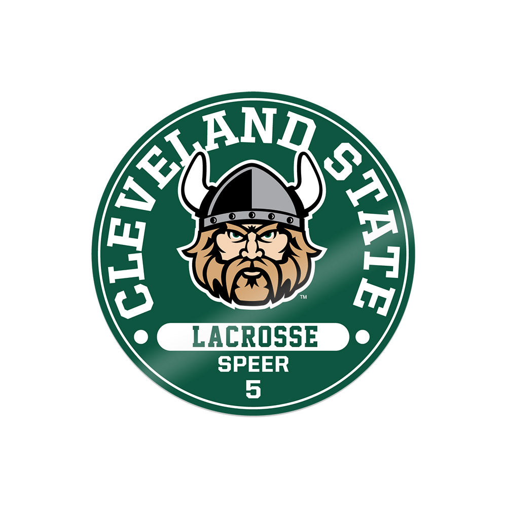 Cleveland State - NCAA Men's Lacrosse : Layton Speer - Sticker-0