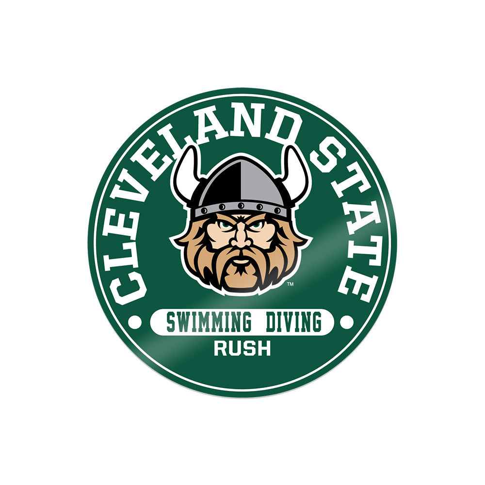 Cleveland State - NCAA Men's Swimming & Diving : Aidan Rush - Sticker-0