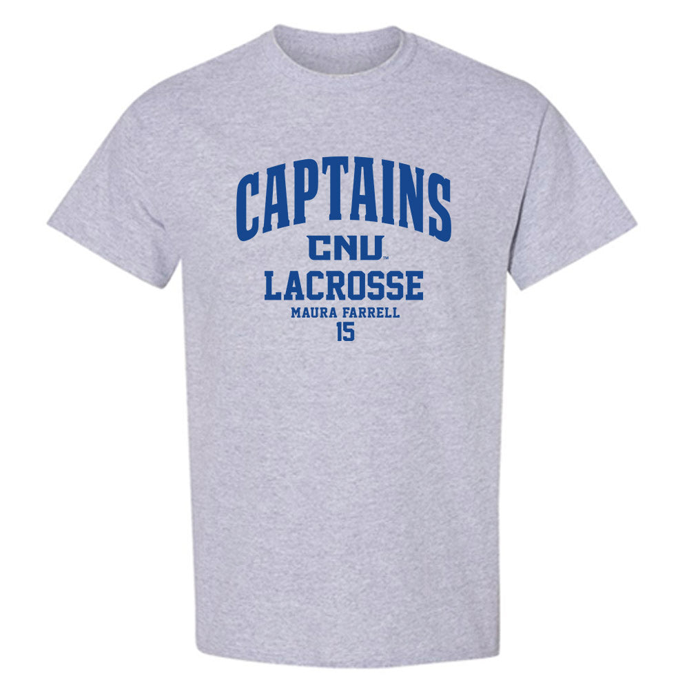 CNU - NCAA Women's Lacrosse : Maura Farrell - Classic Fashion Shersey T-Shirt-0